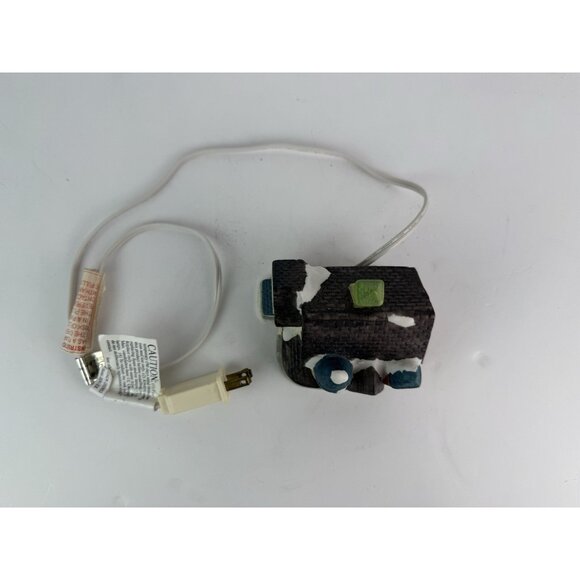 Vtg‎ HOLIDAY EXPRESSIONS Hand- Painted Porcelain Lighted House GREEN HOTEL - Picture 14 of 14